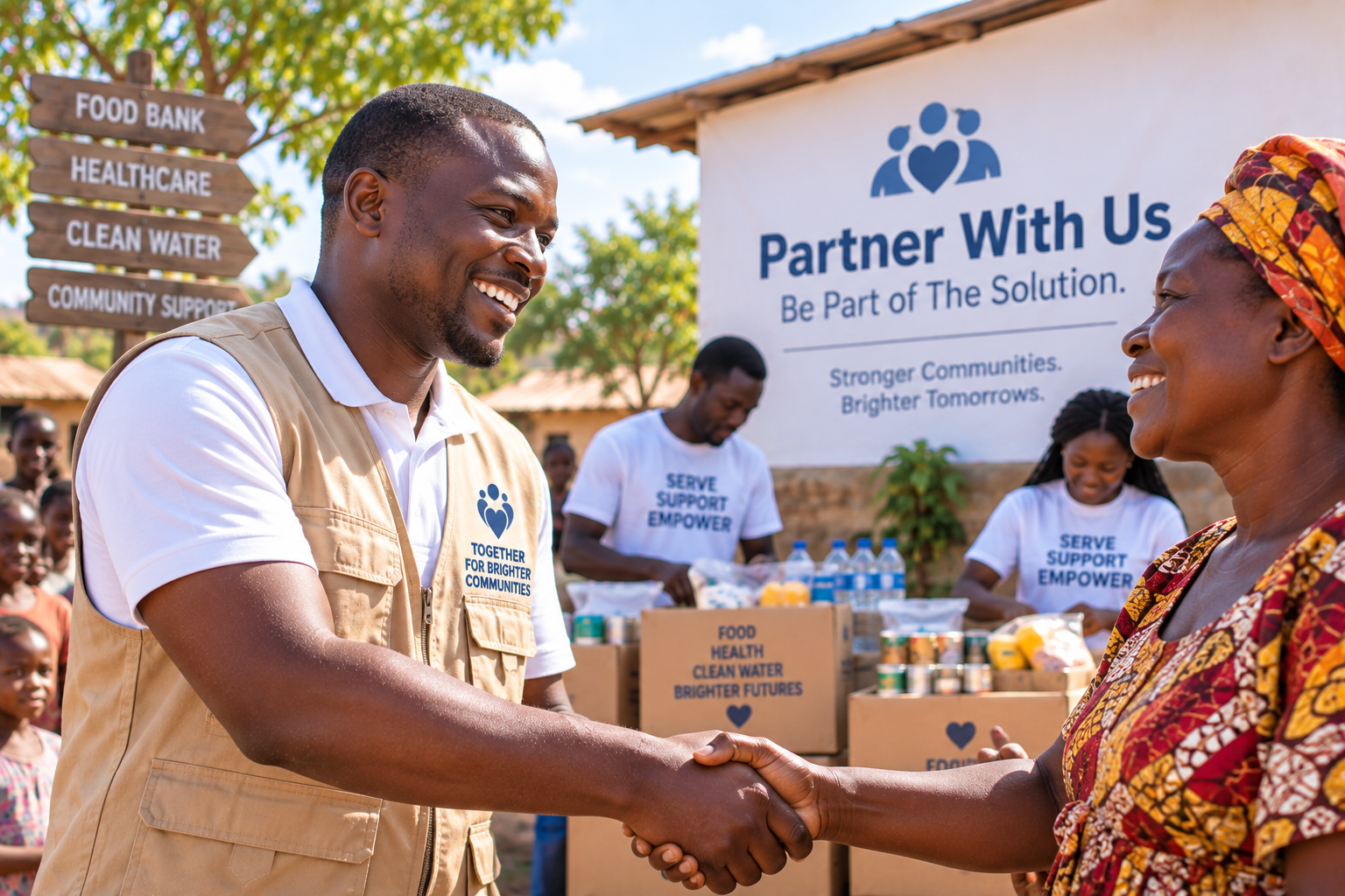 Volunteers and community partnership